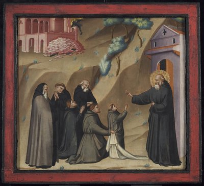 St. Benedict Restores Life to a Young Monk, late 14th century by Giovanni di Niccolo del Biondo